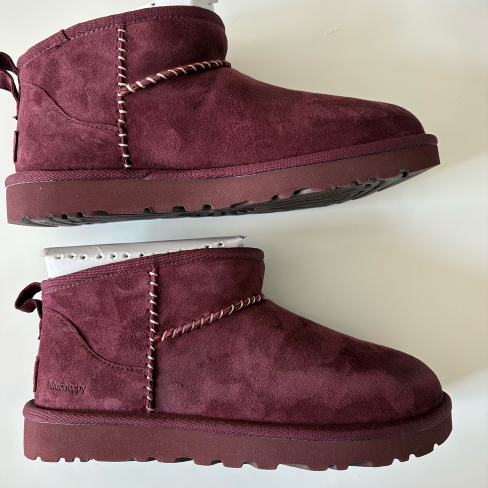 UGG Brown Ankle Boots with Suede Finish